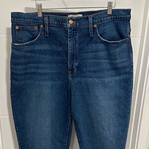 Madewell Plus Size Classic Dark Blue High-Rise Balloon Jeans Size 16 / 33